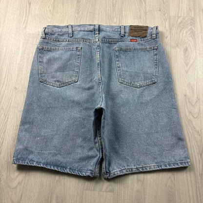 VINTAGE 00s WRANGLER BAGGY LOOSE JORTS BLUE