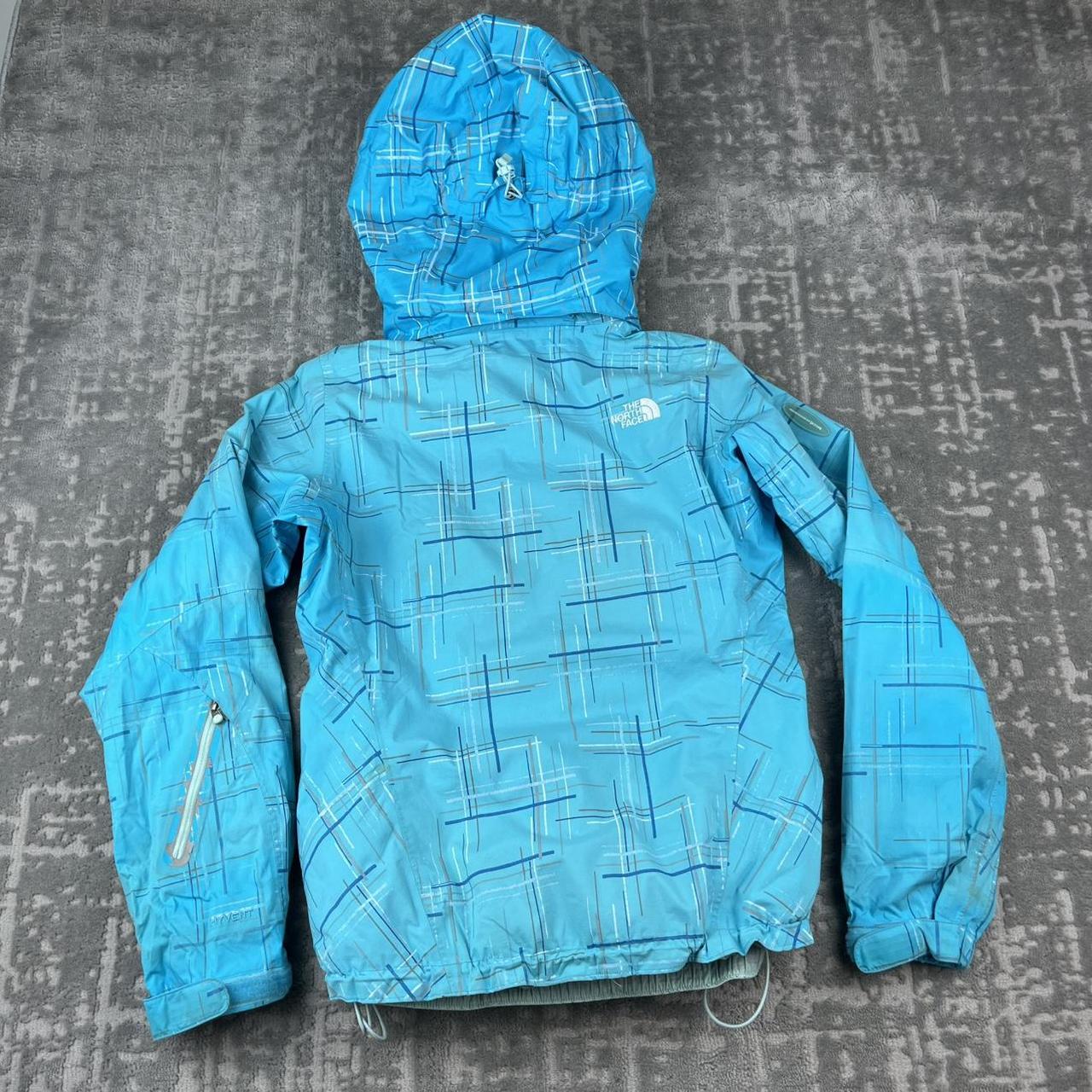 VINTAGE Y2K THE NORTH FACE RECCO CHECKERED SKI JACKET BLUE