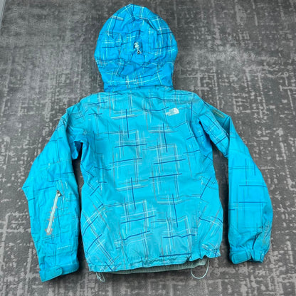 VINTAGE Y2K THE NORTH FACE RECCO CHECKERED SKI JACKET BLUE