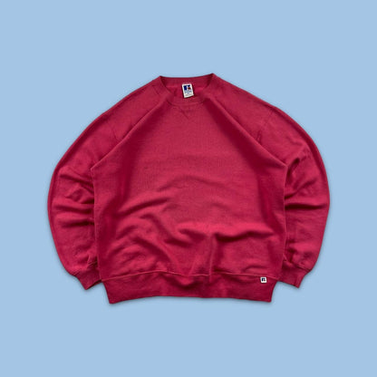 VINTAGE RUSSELL ATHLETIC BLANK SWEATSHIRT PINK (L)