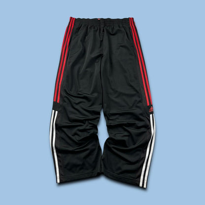 VINTAGE Y2K ADIDAS BAGGY TRACKSUIT BOTTOMS BLACK