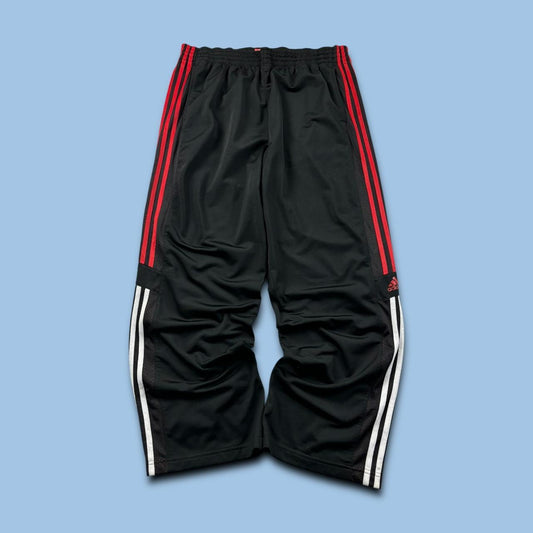 VINTAGE Y2K ADIDAS BAGGY TRACKSUIT BOTTOMS BLACK
