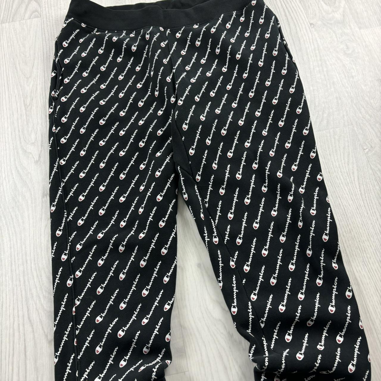 VINTAGE 00s CHAMPION COTTON SWEATPANTS BLACK