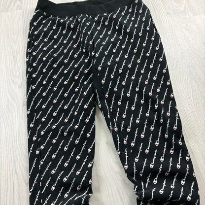 VINTAGE 00s CHAMPION COTTON SWEATPANTS BLACK