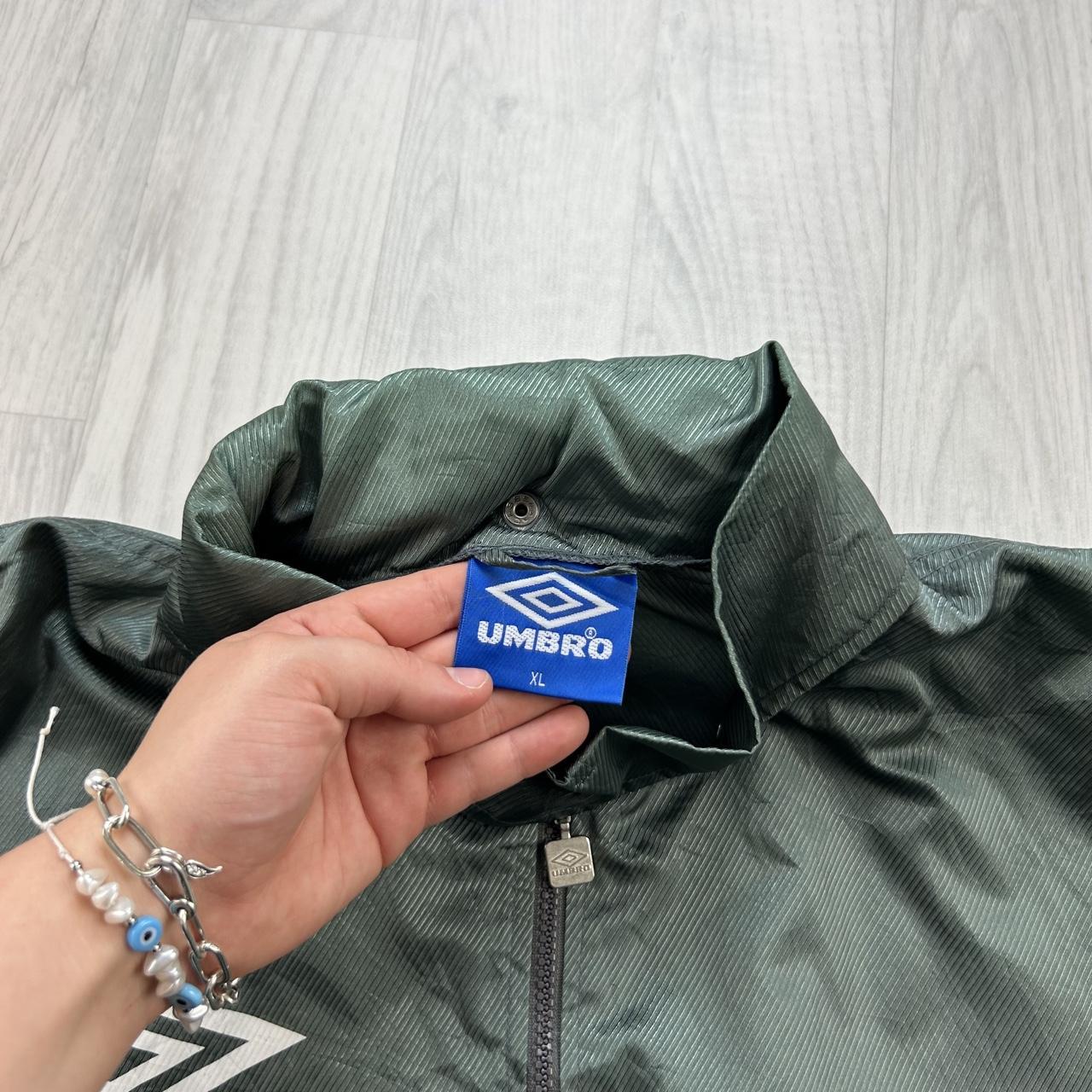 VINTAGE 90s UMBRO PRO TRAINING WINDBREAKER JACKET TEAL