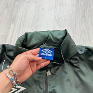 VINTAGE 90s UMBRO PRO TRAINING WINDBREAKER JACKET TEAL