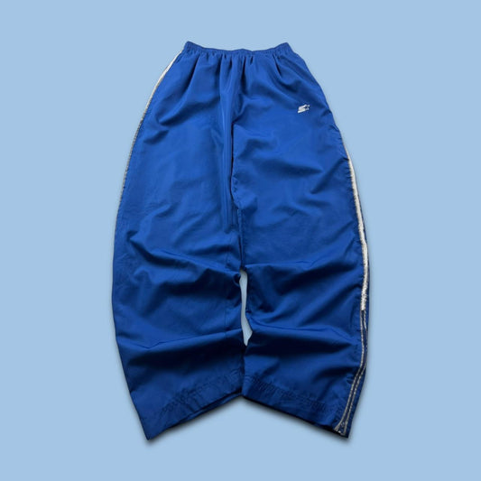 VINTAGE Y2K STARTER BAGGY TRACKSUIT BOTTOMS BLUE