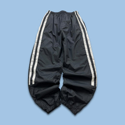 VINTAGE Y2K ATHLETIC WORKS BAGGY TRACKSUIT BOTTOMS BLACK
