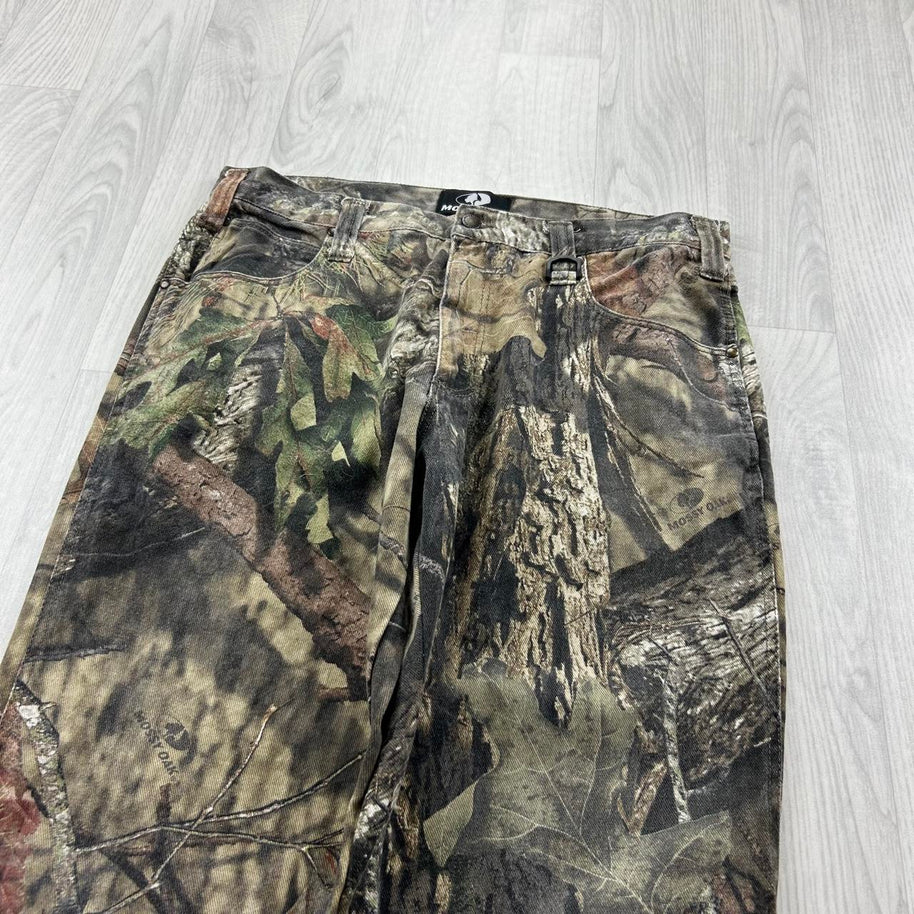 VINTAGE MOSSY OAK BAGGY CAMO TROUSERS
