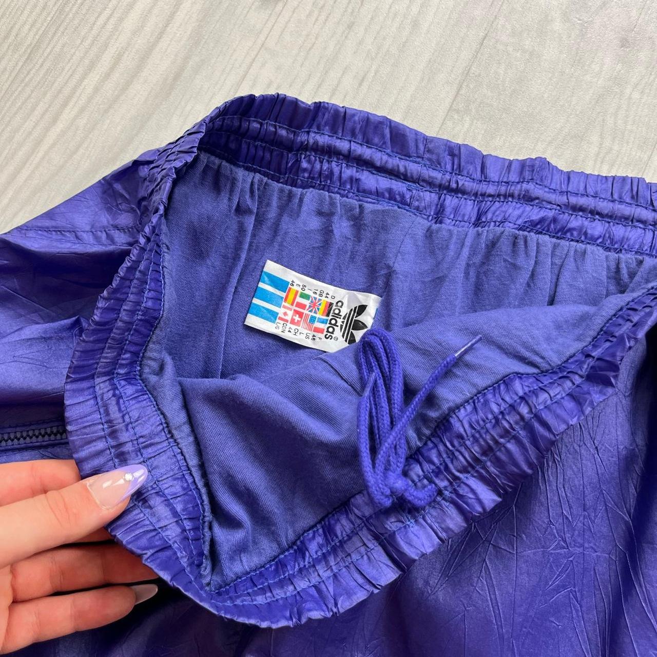 VINTAGE 90s ADIDAS BAGGY TRACKSUIT BOTTOMS PURPLE