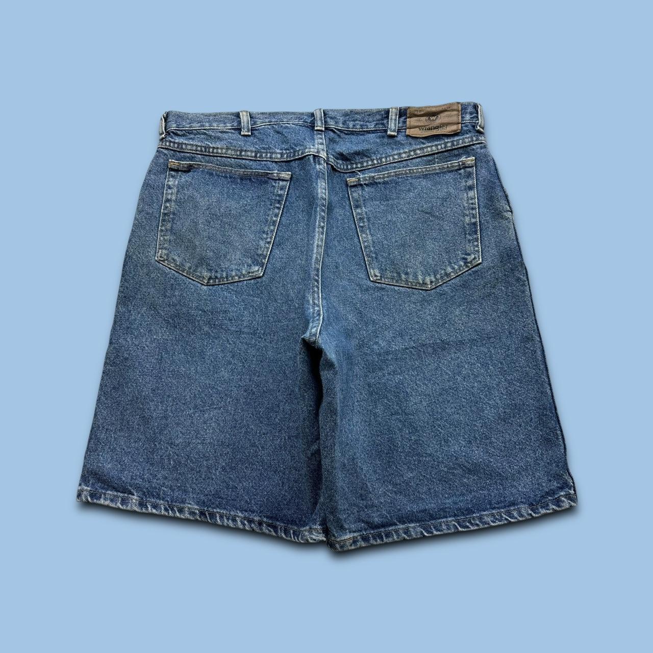 VINTAGE 00s WRANGLER BAGGY LOOSE JORTS BLUE
