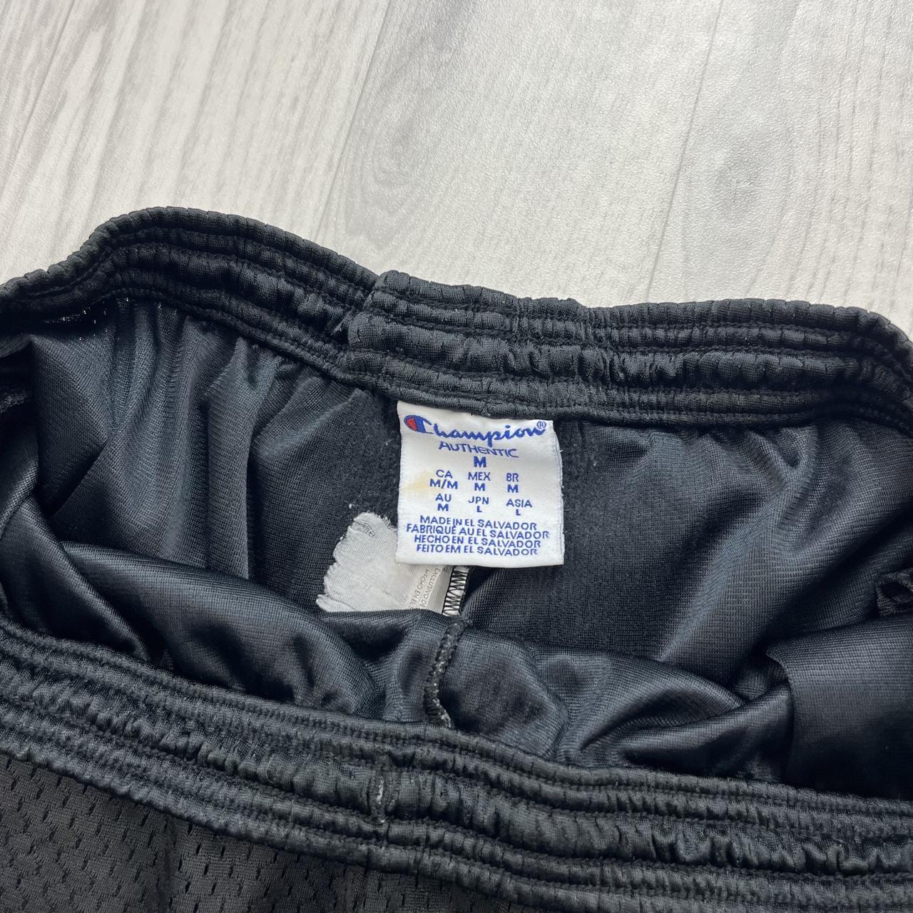 VINTAGE Y2K CHAMPION BAGGY MESH SPORT SHORTS BLACK