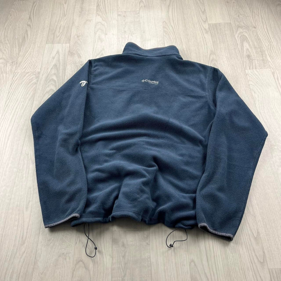 VINTAGE Y2K COLUMBIA ZIP UP FLEECE JACKET NAVY BLUE