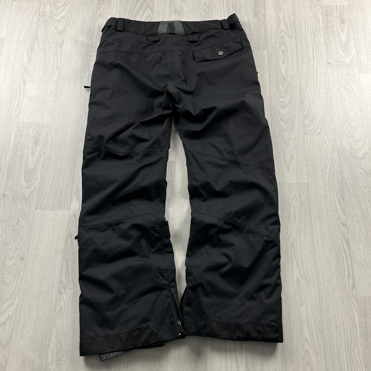 VINTAGE Y2K SURFANIC LOW RISE BAGGY SKI PANTS SALOPETTES BLACK