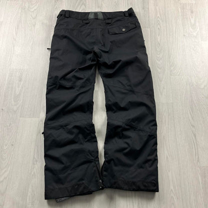 VINTAGE Y2K SURFANIC LOW RISE BAGGY SKI PANTS SALOPETTES BLACK