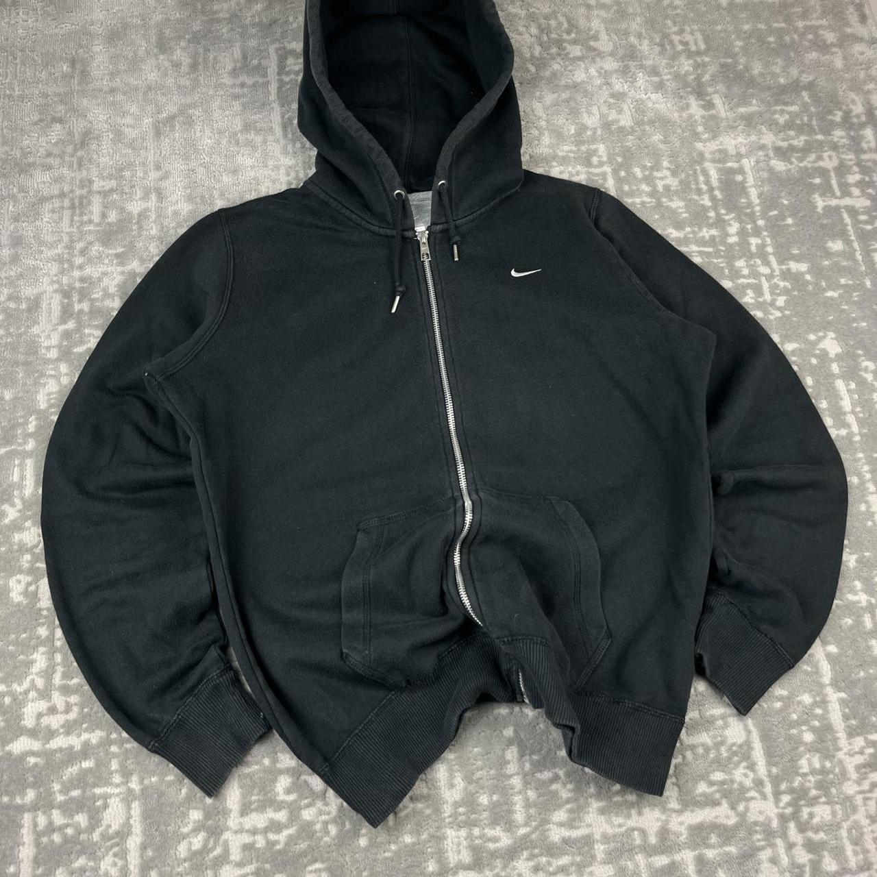 VINTAGE Y2K NIKE ZIP UP HOODIE BLACK