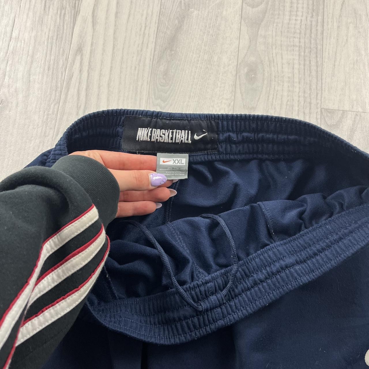 VINTAGE Y2K NIKE BASKETBALL BAGGY TRACKSUIT BOTTOMS NAVY