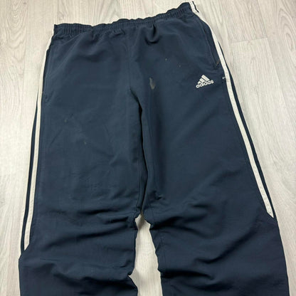 VINTAGE Y2K ADIDAS BAGGY TRACKSUIT BOTTOMS NAVY