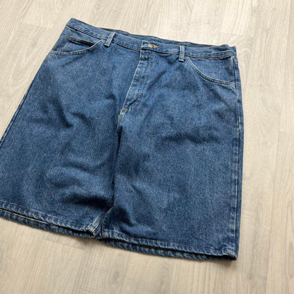 VINTAGE 00s WRANGLER BAGGY LOOSE JORTS BLUE