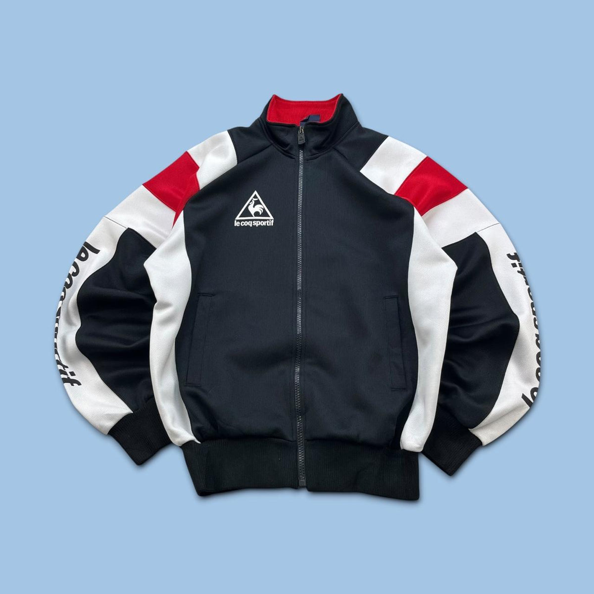 VINTAGE Y2K LE COQ SPORTIF TRACK JACKET BLACK