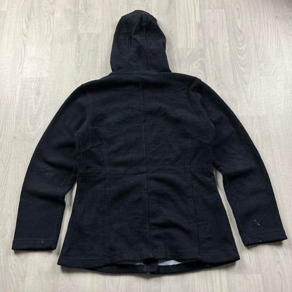 VINTAGE Y2K TOMMY HILFIGER ZIP FLEECE HOODIE BLACK