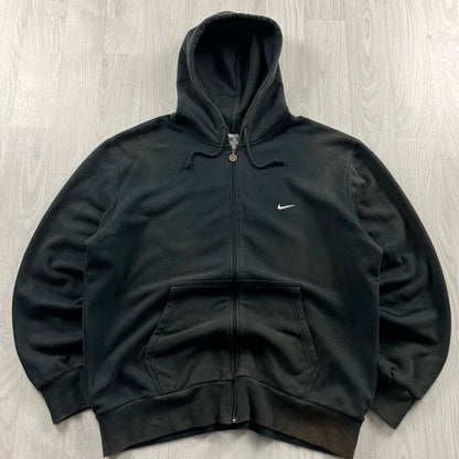 VINTAGE Y2K NIKE ZIP HOODIE BLACK