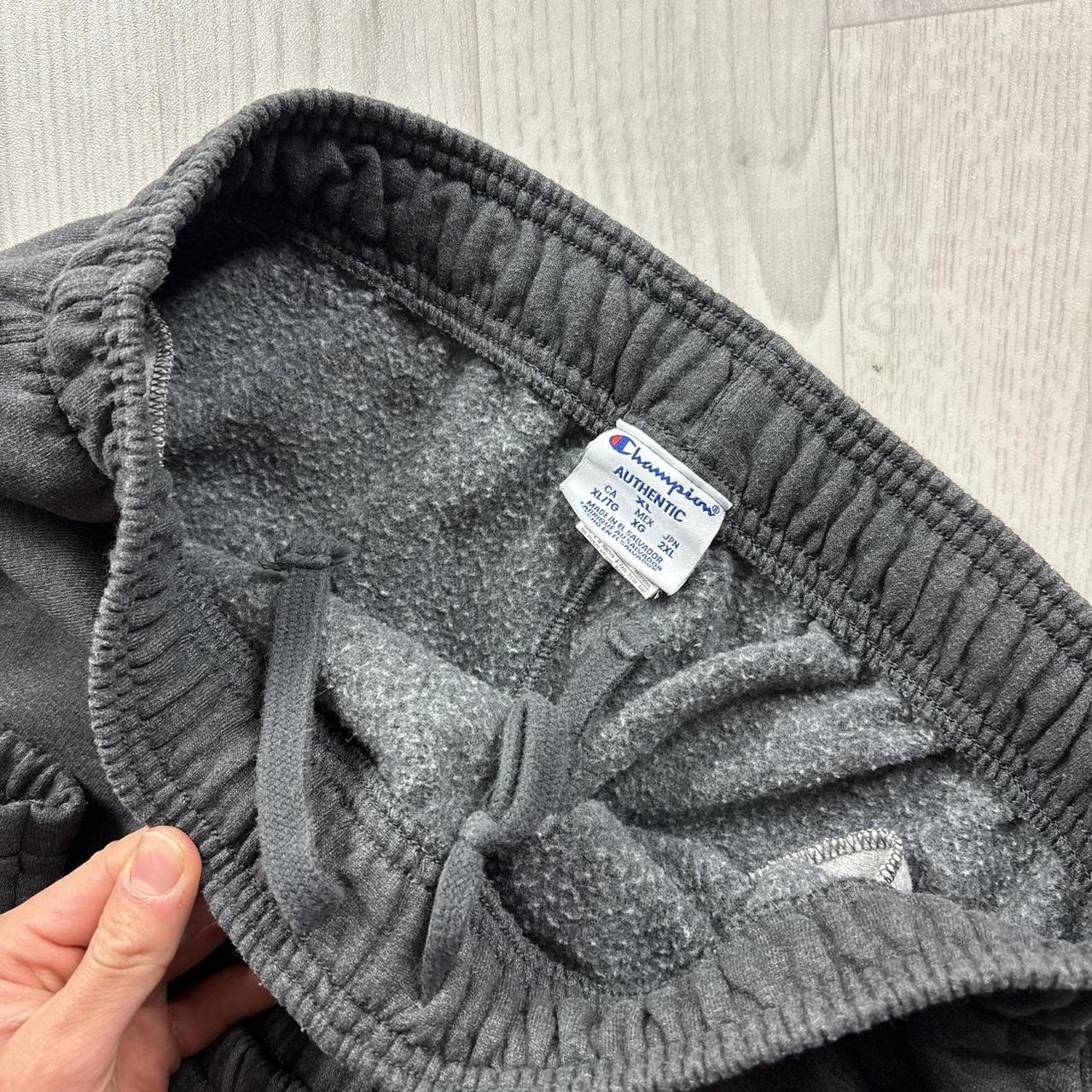 VINTAGE 00s CHAMPION BAGGY COTTON SWEATPANTS CHARCOAL GREY