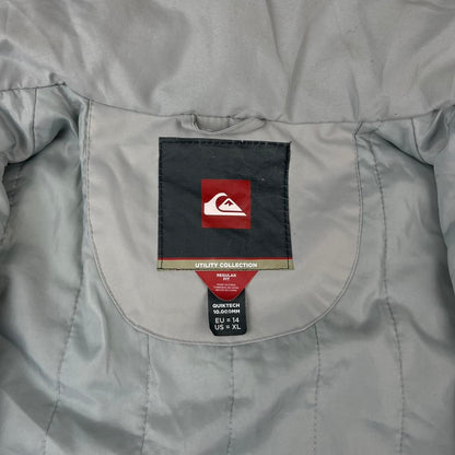 VINTAGE Y2K QUIKSILVER SKI JACKET WHITE BLUE