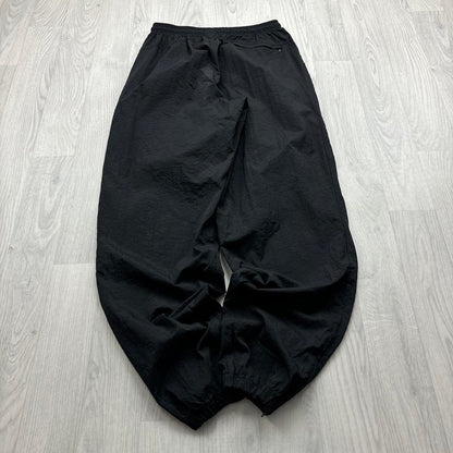 VINTAGE 90s NIKE BAGGY SHELL TRACKSUIT BOTTOMS BLACK