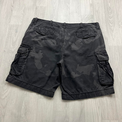 VINTAGE Y2K BAGGY CAMO CARGO SHORTS