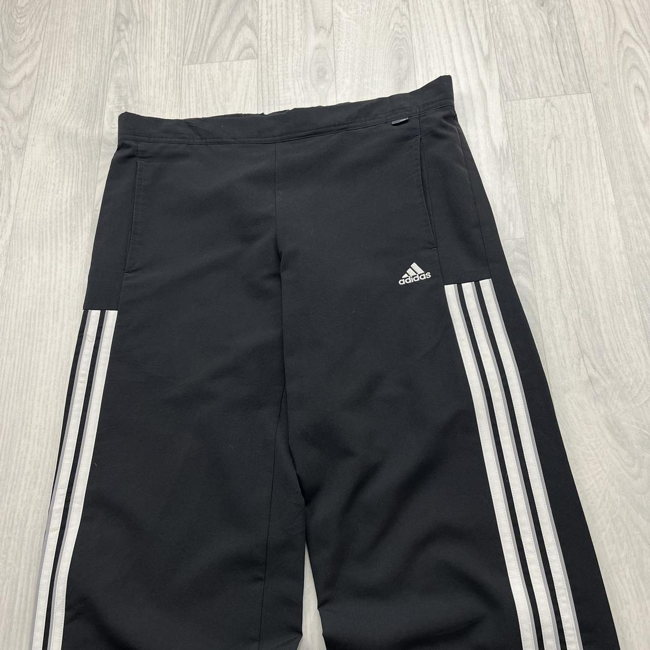 VINTAGE Y2K ADIDAS BAGGY TRACKSUIT BOTTOMS BLACK