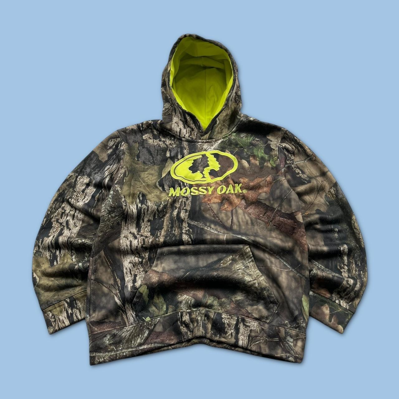VINTAGE MOSSY OAK REALTREE HOODIE CAMO YELLOW