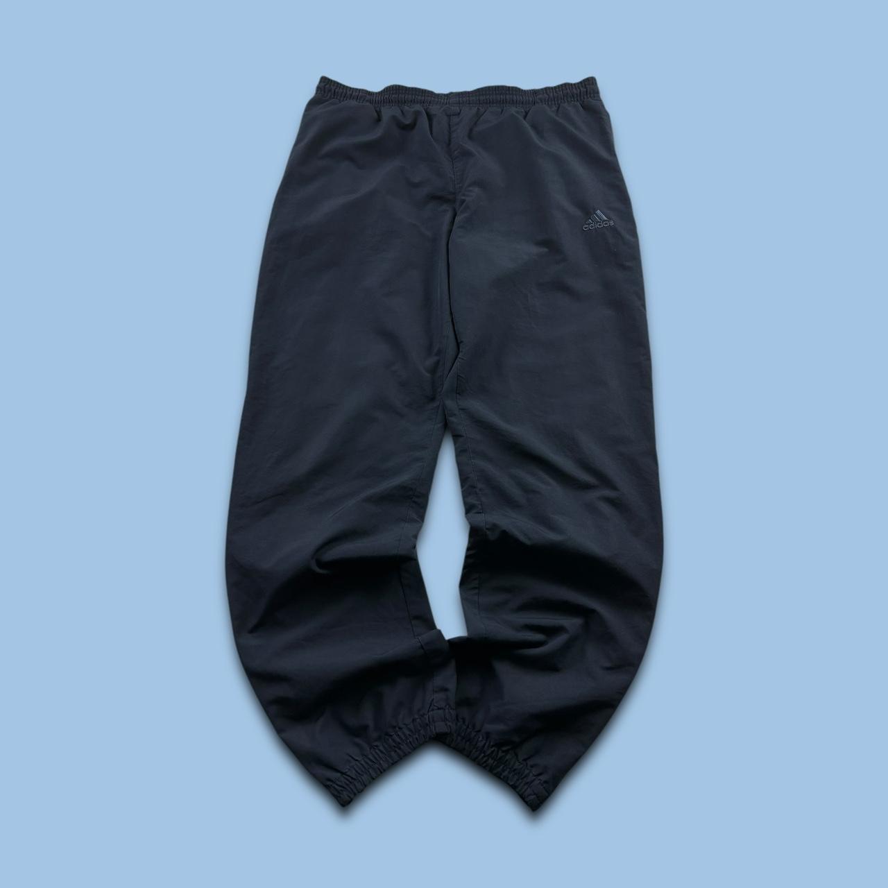 VINTAGE Y2K ADIDAS BAGGY TRACKSUIT BOTTOMS NAVY