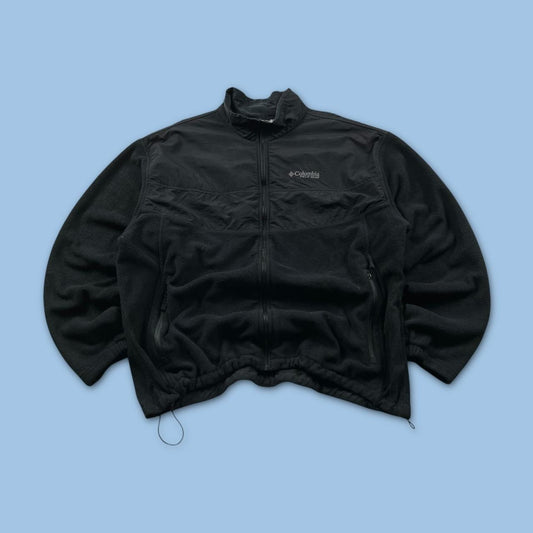 VINTAGE Y2K COLUMBIA ZIP UP TECHNICAL FLEECE BLACK