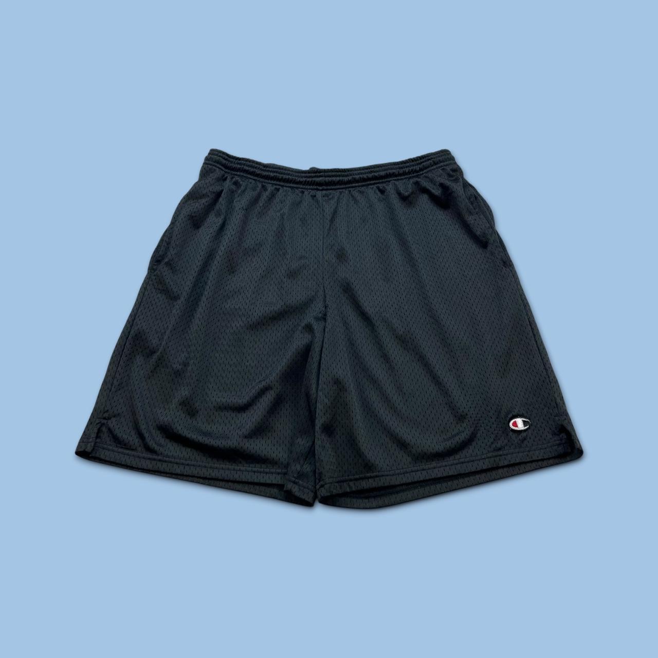 VINTAGE Y2K CHAMPION BAGGY MESH SPORT SHORTS BLACK