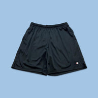 VINTAGE Y2K CHAMPION BAGGY MESH SPORT SHORTS BLACK