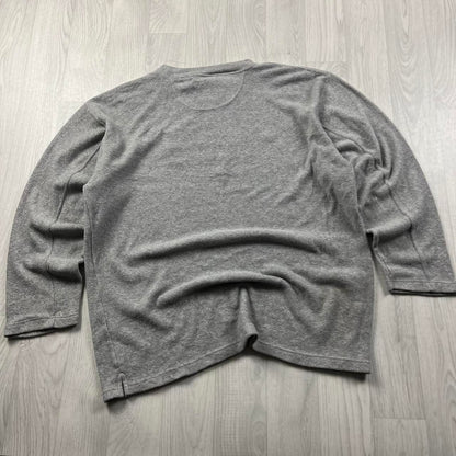VINTAGE Y2K NFL GREEN BAY PACKERS QUARTER ZIP FLEECE SWEATSHIRT GREY