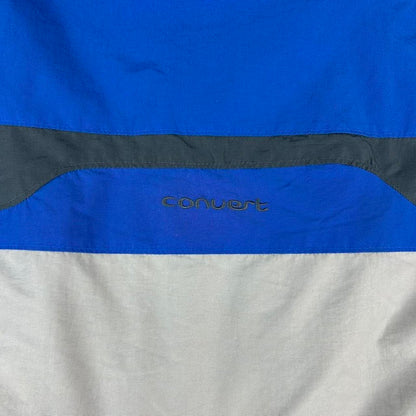 VINTAGE 00s COLUMBIA CONVERT TECHNICAL UTILITY SKI JACKET GREY BLUE