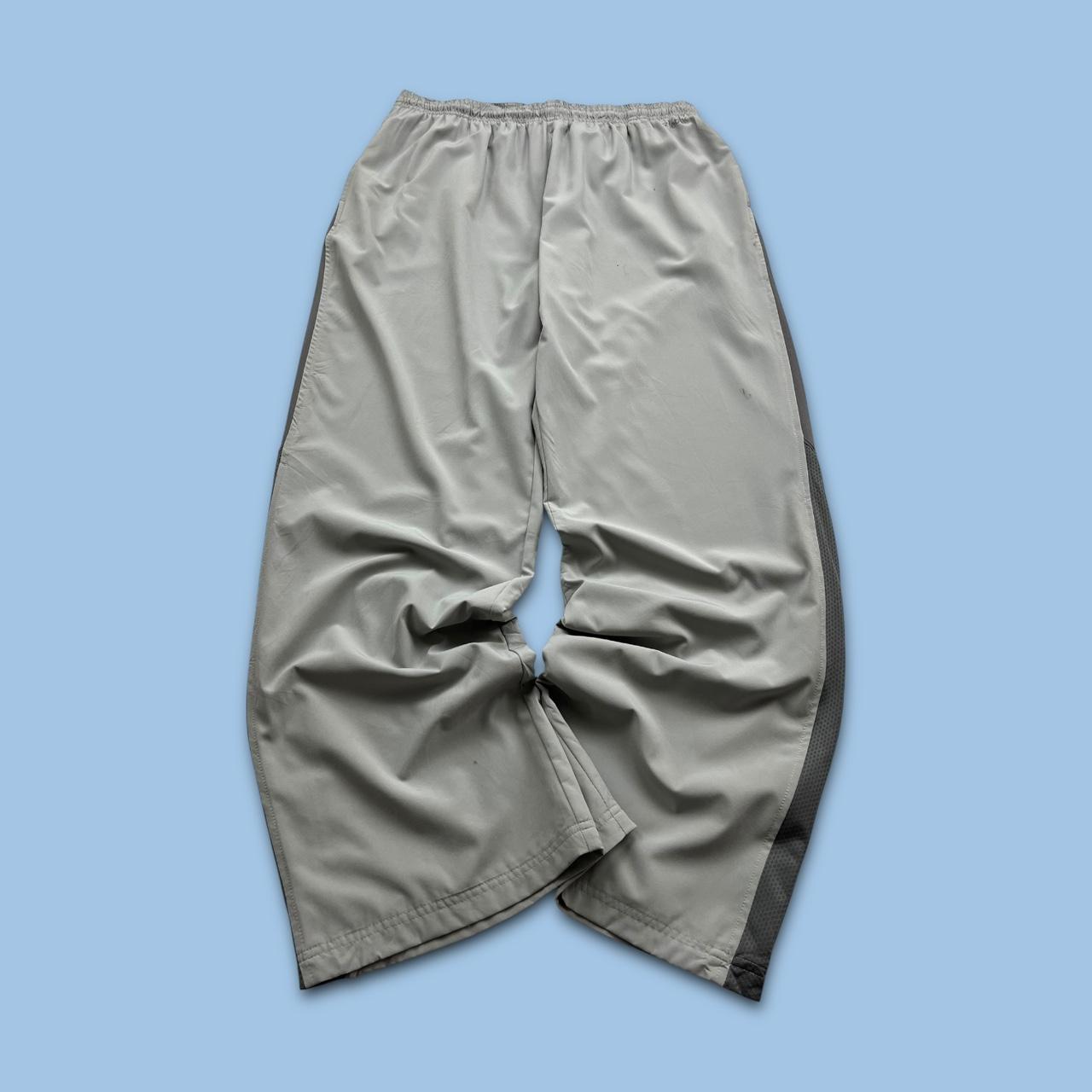 VINTAGE Y2K REEBOK BAGGY TRACKSUIT BOTTOMS GREY