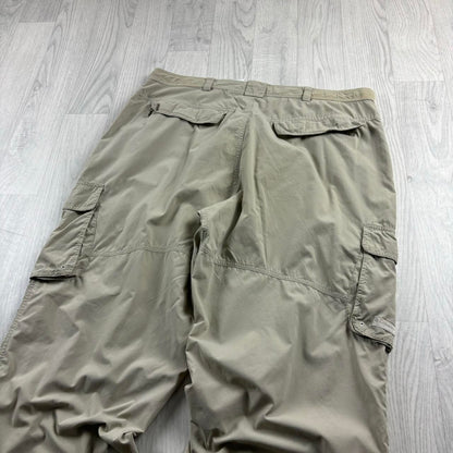 VINTAGE Y2K COLUMBIA BAGGY CARGO TRACKSUIT BOTTOMS CREAM