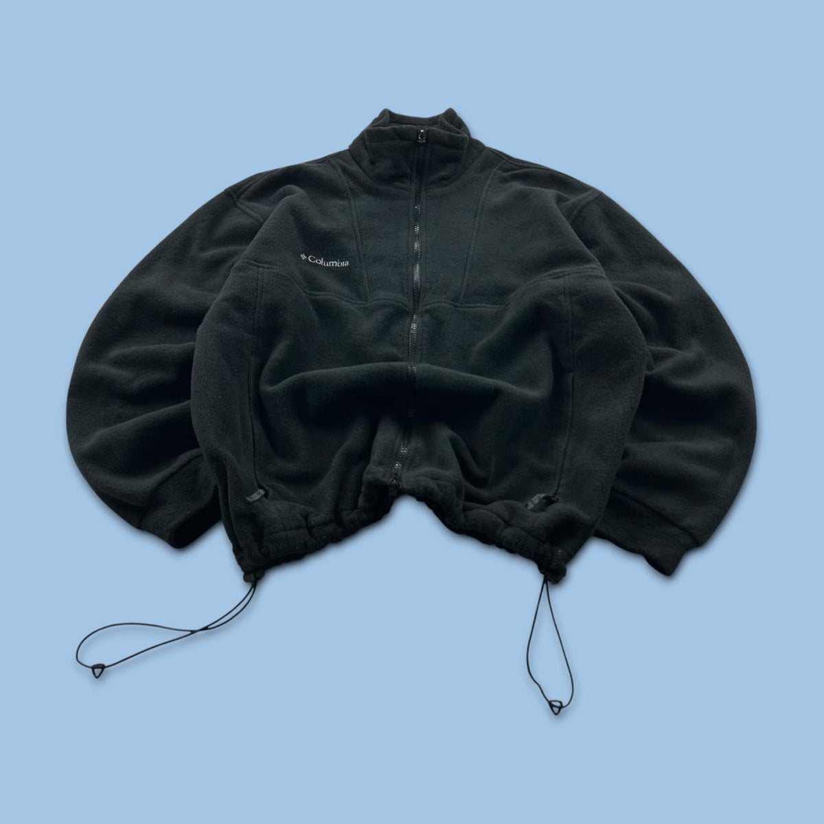 VINTAGE Y2K COLUMBIA ZIP UP FLEECE JACKET BLACK