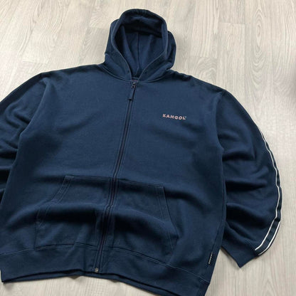VINTAGE Y2K KANGOL ZIP HOODIE NAVY