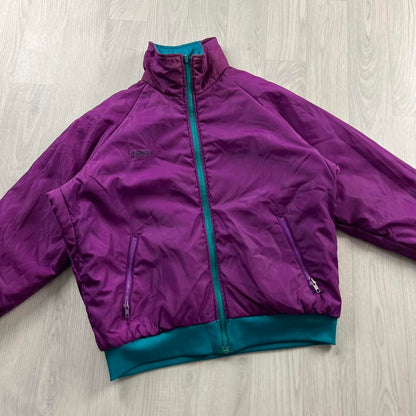 VINTAGE 00s COLUMBIA REVERSIBLE PADDED JACKET PURPLE BLUE