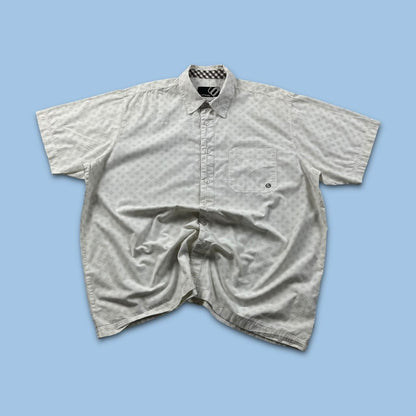 VINTAGE Y2K ANIMAL SHORT SLEEVE SHIRT WHITE
