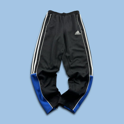 VINTAGE Y2K ADIDAS STRAIGHT LEG BAGGY TRACKSUIT BOTTOMS BLACK