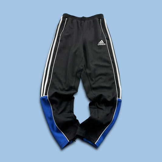 VINTAGE Y2K ADIDAS STRAIGHT LEG BAGGY TRACKSUIT BOTTOMS BLACK