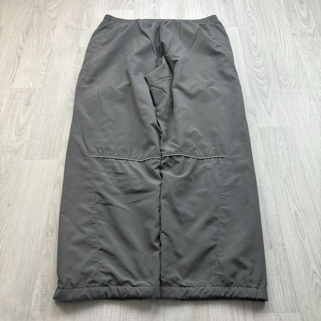 VINTAGE Y2K ADIDAS BAGGY TRACKSUIT BOTTOMS GREY