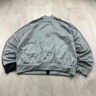 VINTAGE Y2K ADIDAS HAMBURG ZIP UP TRACK JACKET GREY / BLACK