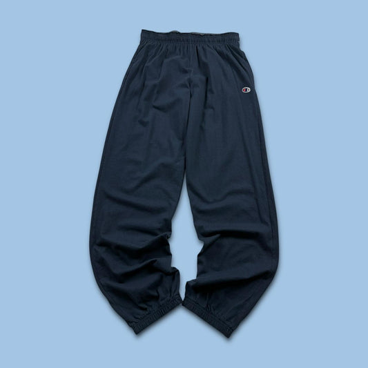 VINTAGE 00s CHAMPION BAGGY LIGHTWEIGHT SWEATPANTS NAVY