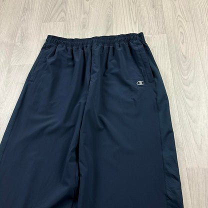 VINTAGE Y2K CHAMPION BAGGY LIGHTWEIGHT TRACKSUIT BOTTOMS NAVY